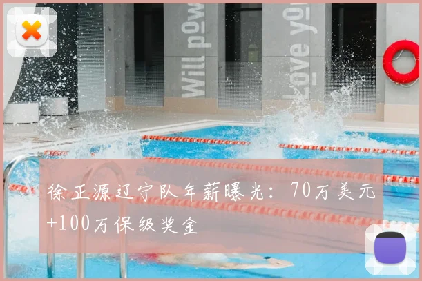 徐正源辽宁队年薪曝光：70万美元+100万保级奖金